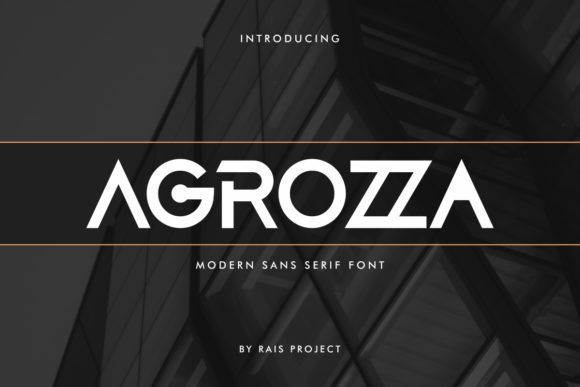 Agrozza: A Modern Sans Serif Font for Professional Branding