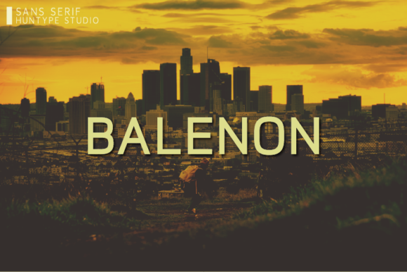 Balenon Typeface: A Minimalist Sans Serif for Handmade Branding