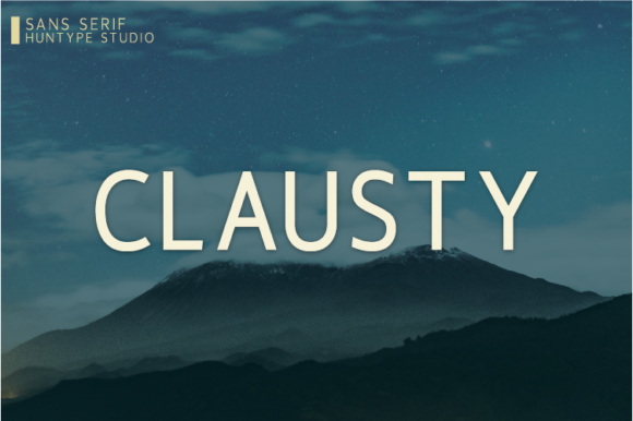 Clausty: A Minimal Sans Serif Typeface for Clean Brand Identity