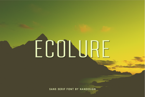 Ecolure: A Modern Sans Serif for Editorial Design
