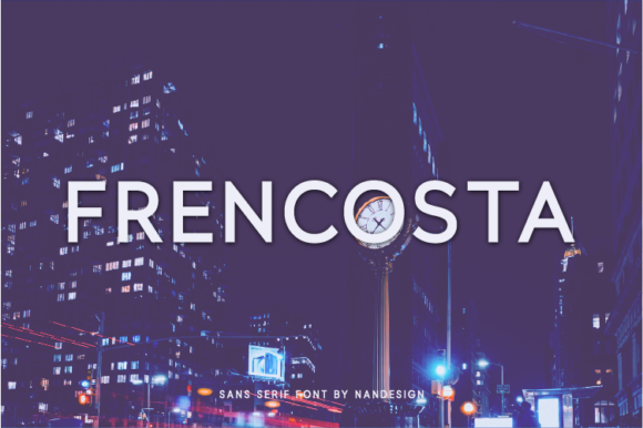 Frencosta: A Clean Sans Serif Typeface for Modern Campaign Design