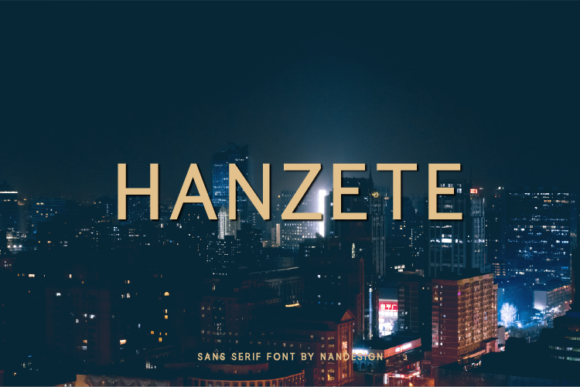 Hanzete: The Clean Sans Serif Typeface for Modern Brand Identity