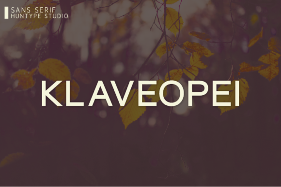 Klaveopei: The Clean Sans Serif Font for Modern Craft Brands