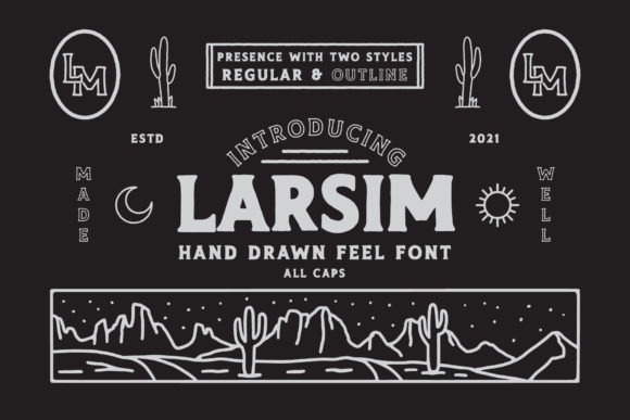 Larsim: A Modern Sans Serif Typeface for Clean Editorial Design