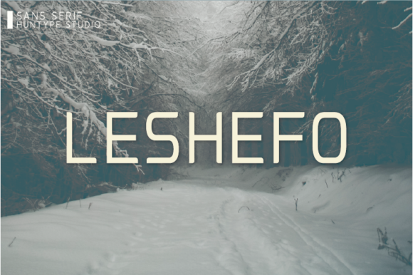Leshefo: A Minimal Sans Serif Typeface for Clean Brand Identity