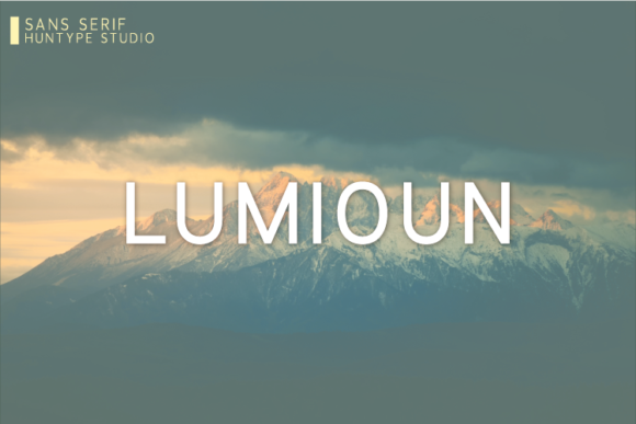 Lumioun Typeface: A Delicate Sans Serif for Modern Web Design