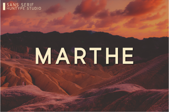 Marthe: A Modern Sans Serif Typeface for Clean Digital Layouts