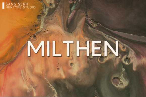 Milthen: A Clean Sans Serif Typeface for Modern Editorial Design