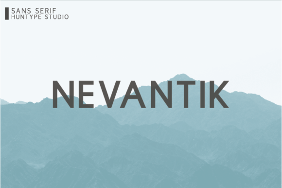 Nevantik: The Minimal Sans Serif Font for Polished Branding