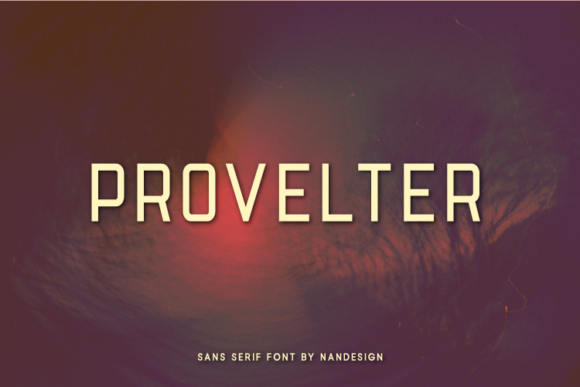 Provelter: A Modern Sans Serif Typeface for Clean Editorial Design