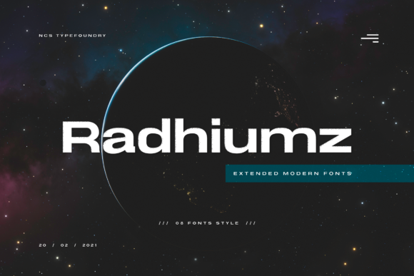 Radhiumz: A Minimal Sans Serif Typeface for Clean Digital Layouts