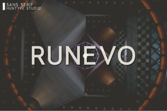 Runevo: A Simple Sans Serif Typeface for Modern Editorial Design