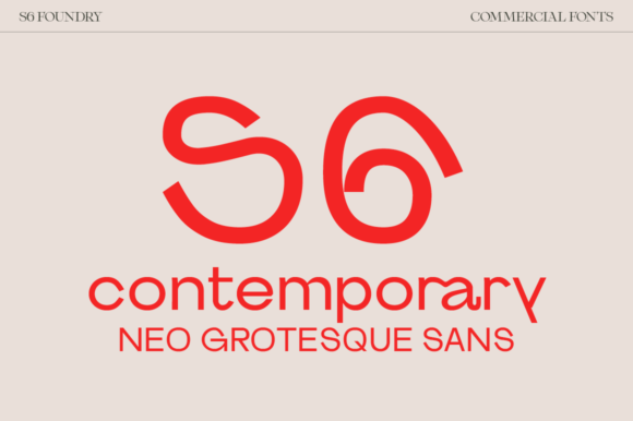 S6 Sans: A Minimal Typeface for Clean Brand Identity
