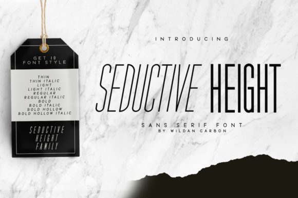 Seductive Height: The Minimalist Sans Serif Font for Modern Crafters