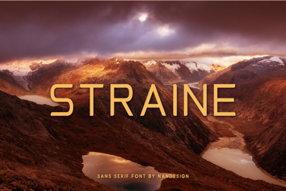 Straine: The Modern Sans Serif Typeface for Clean Web Design