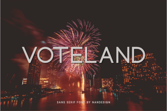 Voteland Typeface: A Natural Sans Serif for Handmade Brands
